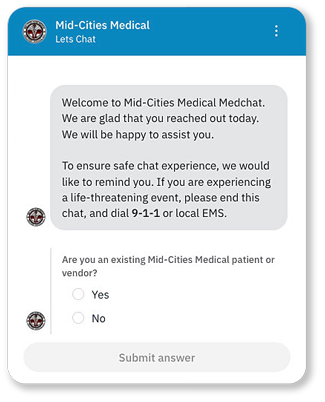 medchat widget